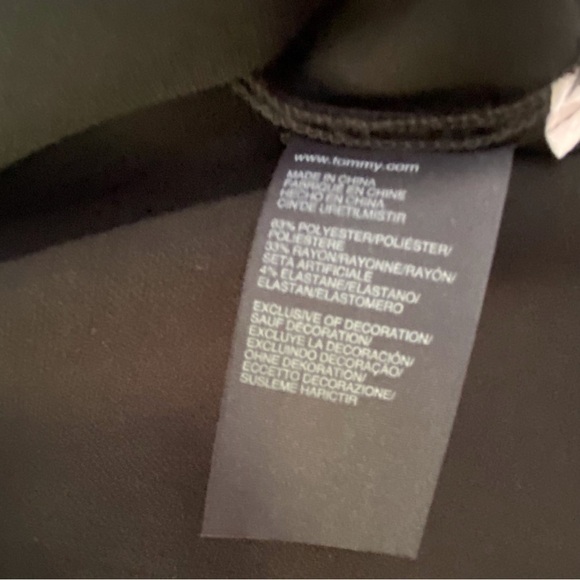 TOMMY Hilfiger little black dress mini bodycon casual office pocket sleeveless 4 - Picture 6 of 14